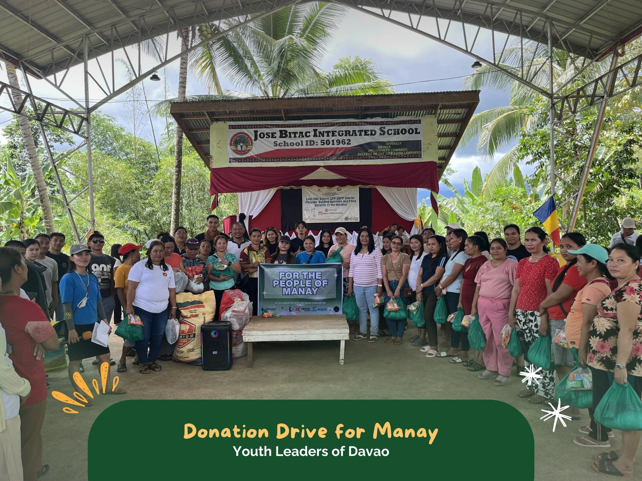 Relief goods distribution in Manay